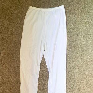 Cuddl Duds White Pajama Pants